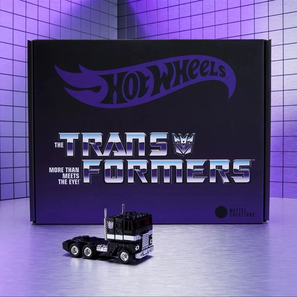 Mattel Hot Wheels Transformers Black and Silver Truck